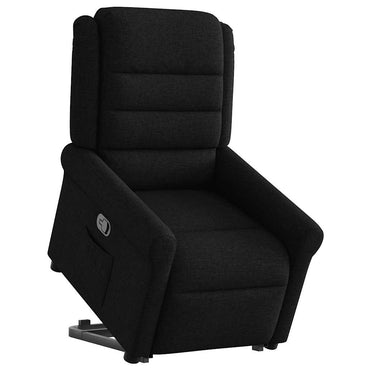 vidaXL Relaxsessel mit Aufstehhilfe Schwarz Stoff