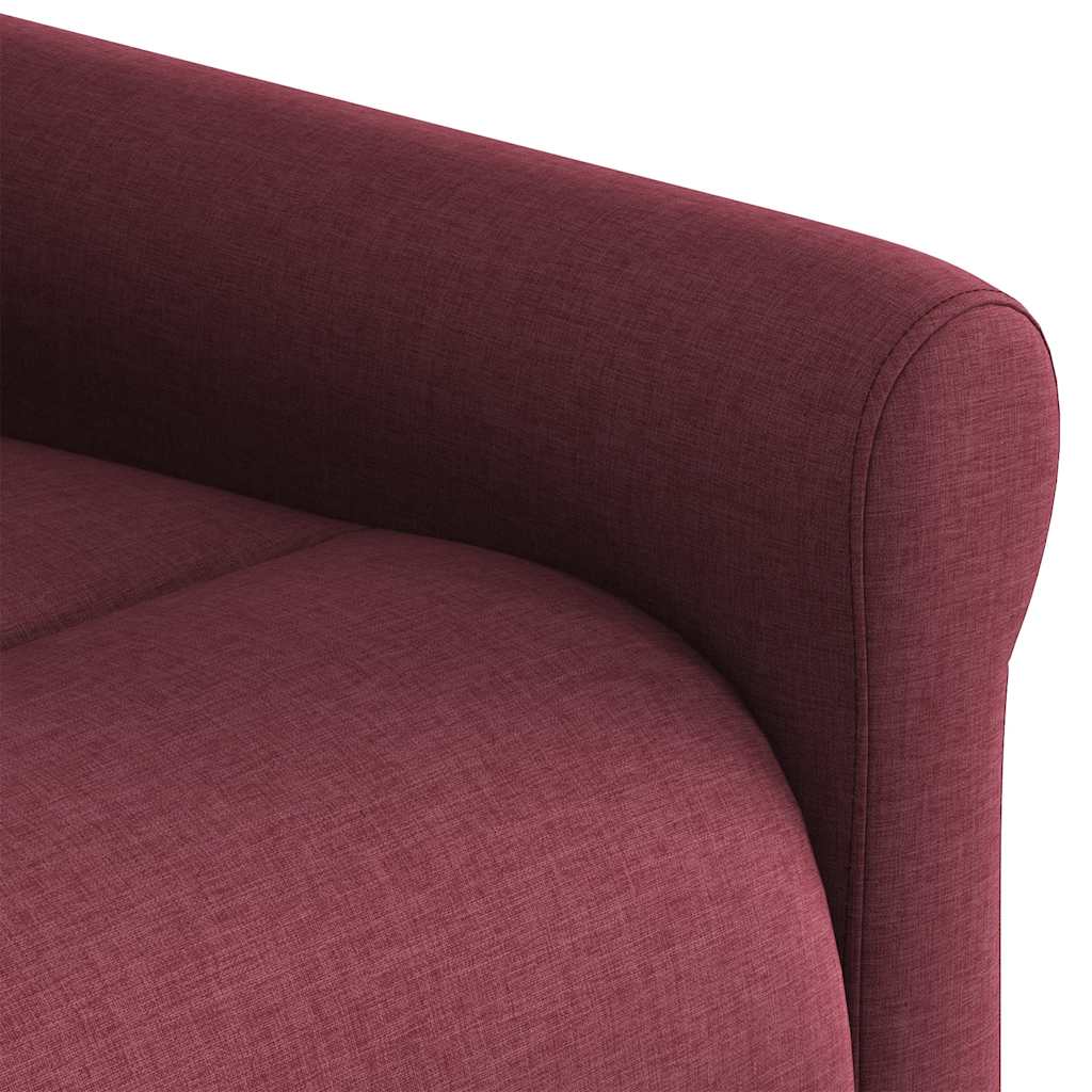 vidaXL Fauteuil releveur inclinable tissu bordeaux