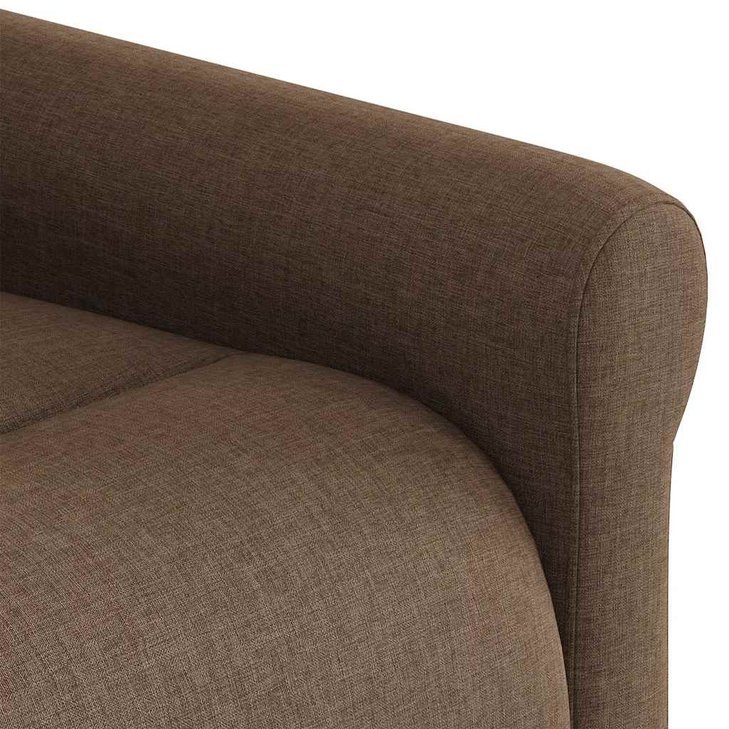 vidaXL Fauteuil inclinable releveur marron tissu