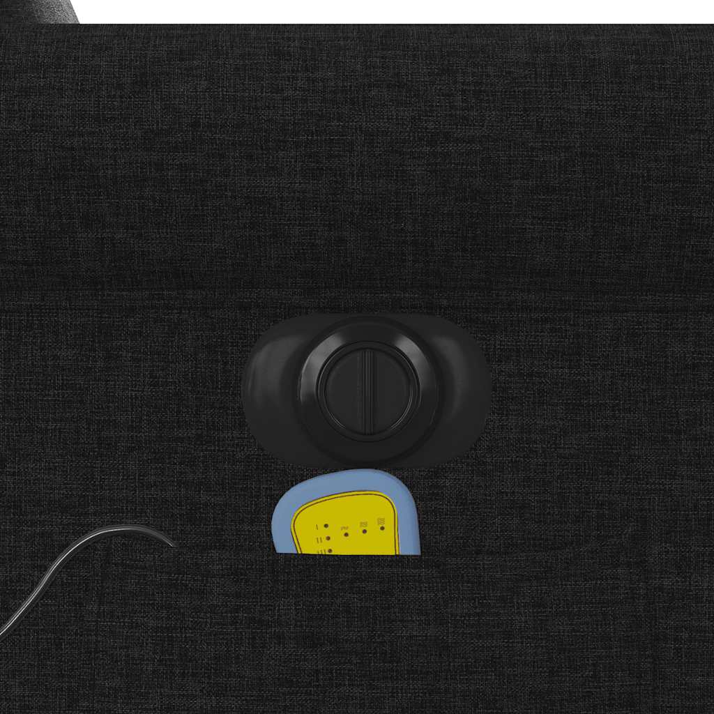 vidaXL Fauteuil de massage électrique Noir Tissu