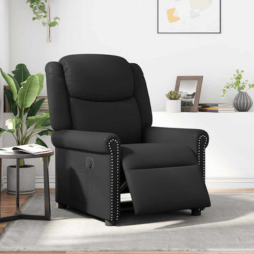 vidaXL Relaxsessel Elektrisch Glänzend Schwarz Kunstleder