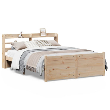 vidaXL Bettgestell mit Kopfteil ohne Matratze 120x190 cm