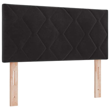 vidaXL LED Kopfteil Schwarz 100 cm Kunstleder