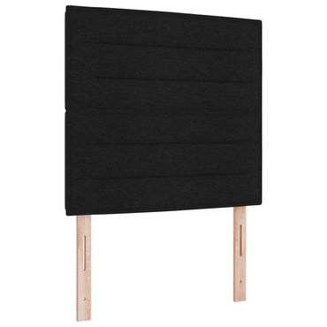 vidaXL LED Kopfteil mit LED-Lichtleisten Schwarz 90 cm Polyester