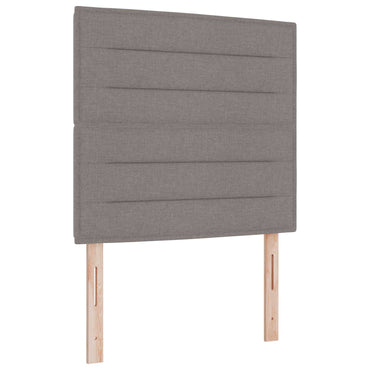 vidaXL LED Kopfteil mit LED-Lichtleisten Taupe 90 cm Polyester