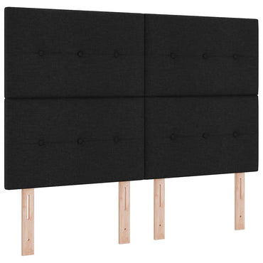 vidaXL LED Kopfteil mit LED-Lichtleisten Schwarz 160 cm Polyester