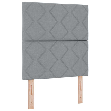 vidaXL Kopfteil mit Kopfteil Hellgrau 80 cm Stoff