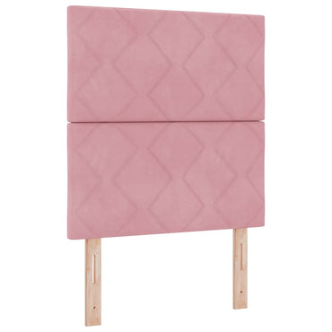 vidaXL LED Kopfteil Rosa 80 cm Kunstleder