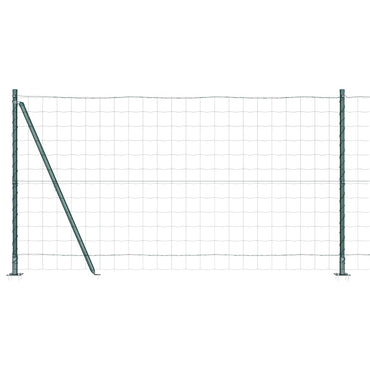 vidaXL Zaun mit Pfosten Grün 1,2 x 10 m Stahl