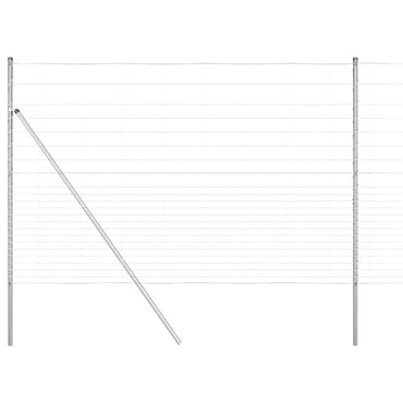 vidaXL Zaunpfosten Galvanisiert 25 x 1,6 m Stahl