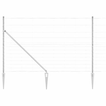 vidaXL Zaunpfosten Galvanisiert 50 x 1,5 m Stahl