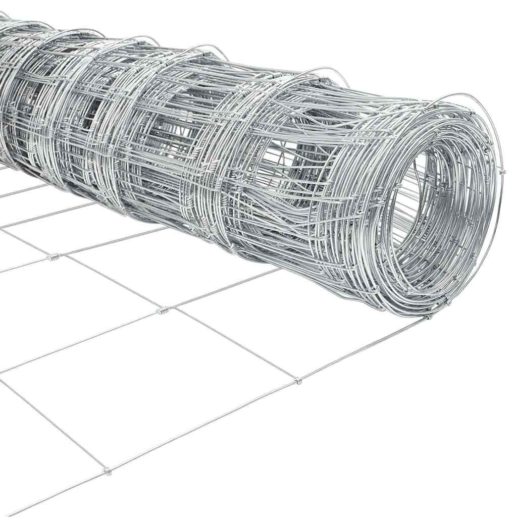 vidaXL Zaunpfosten Galvanisiert 25 x 1,2 m Stahl