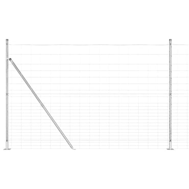 vidaXL Zaunpfosten Galvanisiert 25 x 1,6 m Stahl