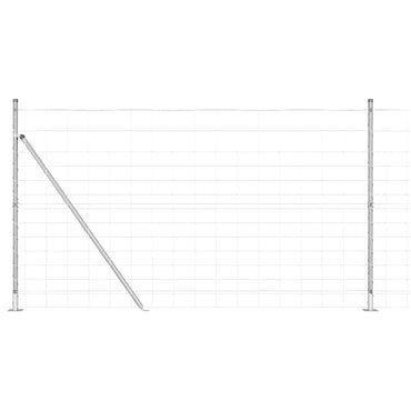 vidaXL Zaunpfosten Galvanisiert 50 x 1,4 m Stahl