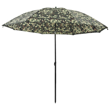 vidaXL Angel-Regenschirm Tarnung 240 x 210 cm Oxford-Polyester