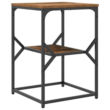 vidaXL Table d'appoint en bois de récupération 41 x 40 x 60 cm Bois d'ingénierie et acier