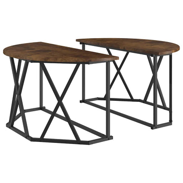 vidaXL Couchtisch Geräucherte Eiche 80 x 80 x 42 cm