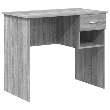vidaXL Schreibtisch Graues Sonoma 90 x 49 x 75 cm Holzwerkstoff
