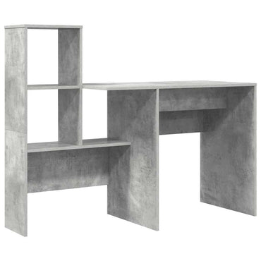 vidaXL Schreibtisch Beton Grau 131,5 x 50 x 106,5 cm Holzwerkstoff