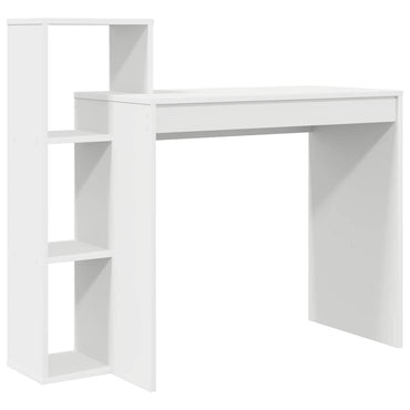 vidaXL Schreibtisch mit Regal Weiß 100 x 40 x 90 cm Holzwerkstoff