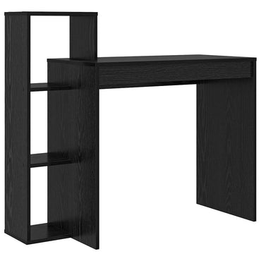 vidaXL Schreibtisch mit Regal Schwarz Eichen-Optik 100 x 40 x 90 cm