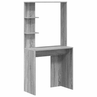 vidaXL Schreibtisch Graues Sonoma 78,5 x 37 x 154,5 cm Holzwerkstoff