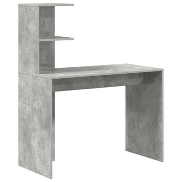 vidaXL Schreibtisch Beton Grau 102 x 50 x 124 cm Holzwerkstoff