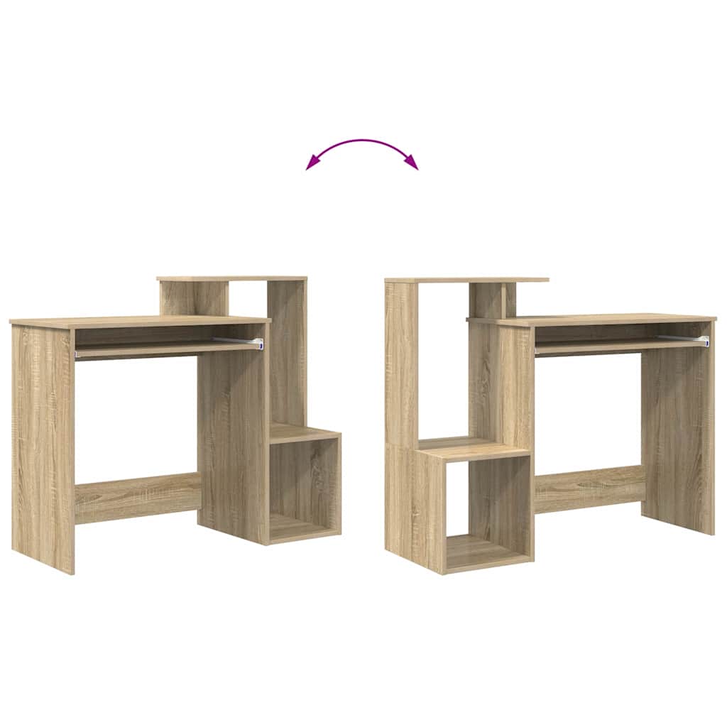 Schreibtisch Sonoma-Eiche 106 x 41 x 88.5 cm Holzwerkstoff