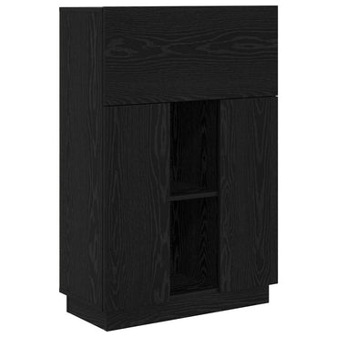 vidaXL Schreibtisch Schwarz Eichen-Optik 71.5 x 31.5 x 106.5 cm