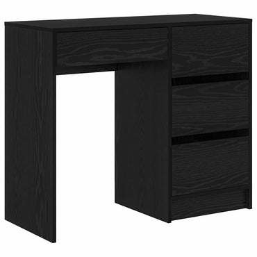 vidaXL Schreibtisch Schwarz Eichen-Optik 90 x 37,5 x 75 cm