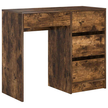 vidaXL Schreibtisch Geräucherte Eiche 90 x 37,5 x 75 cm Holzwerkstoff