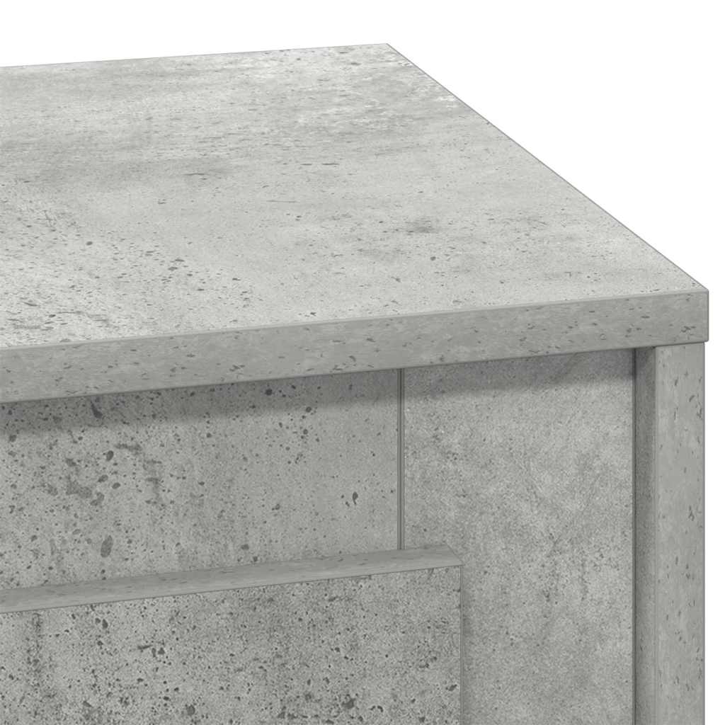 Nachttisch 2 pcs Beton Grau 44 x 34,5 x 45 cm Holzwerkstoff