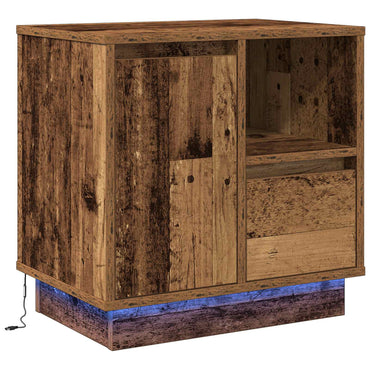 vidaXL Nachttisch 2 pcs Altholz 50 x 34,5 x 50 cm Holzwerkstoff