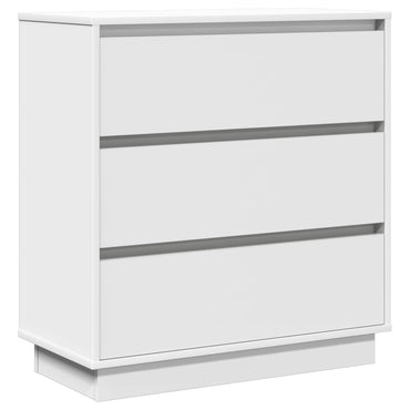 vidaXL Nachttisch mit Schubladen Weiß 71 x 34,5 x 75 cm Holzwerkstoff