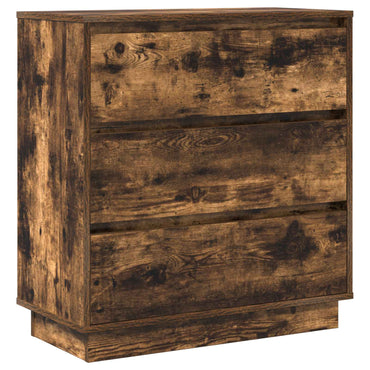 vidaXL Nachttisch Geräucherte Eiche 71 x 34,5 x 75 cm Holzwerkstoff