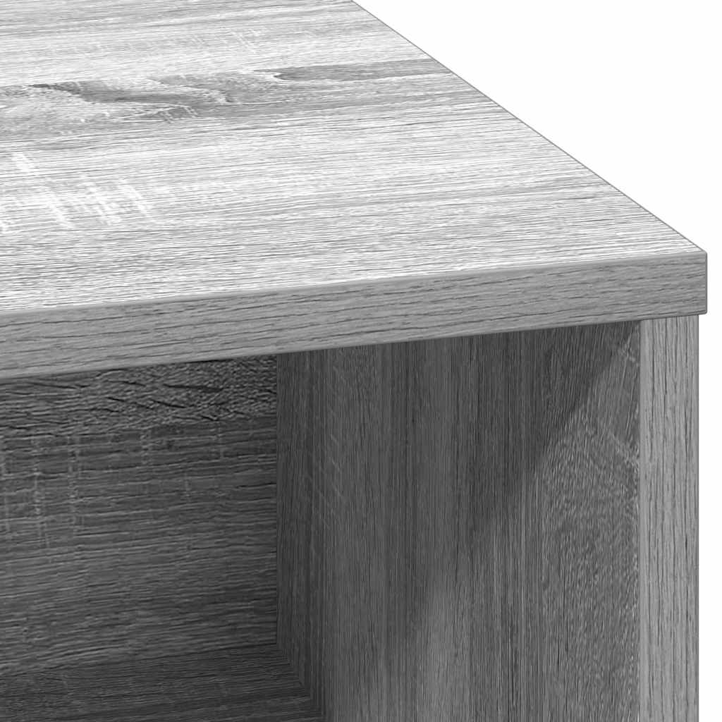 LED-Sideboard Graues Sonoma 71 x 34,5 x 75 cm Holzwerkstoff