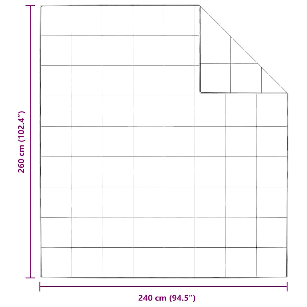 vidaXL Winterbettdecke Weiß 240 x 260 cm Feder