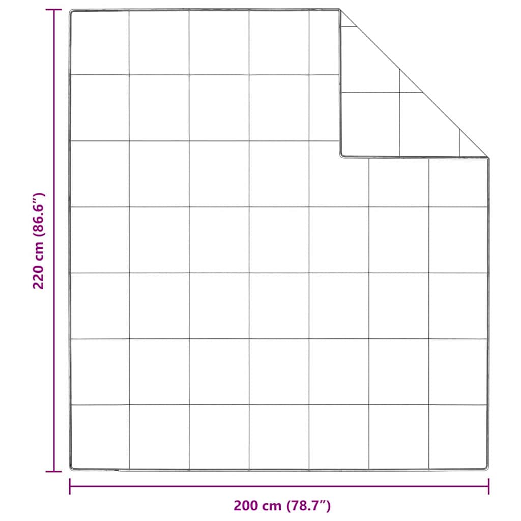 vidaXL Sommerdecke Weiß 200 x 220 cm Feder