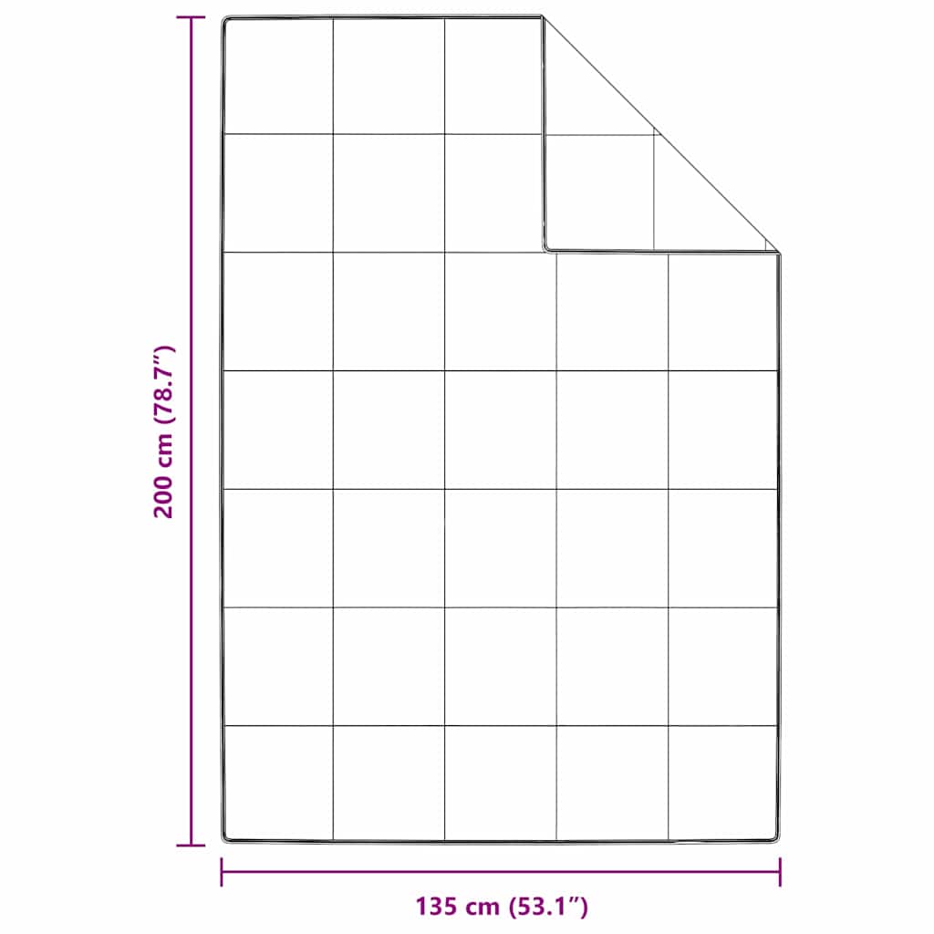 vidaXL Winterbettdecke Weiß 135 x 200 cm Feder