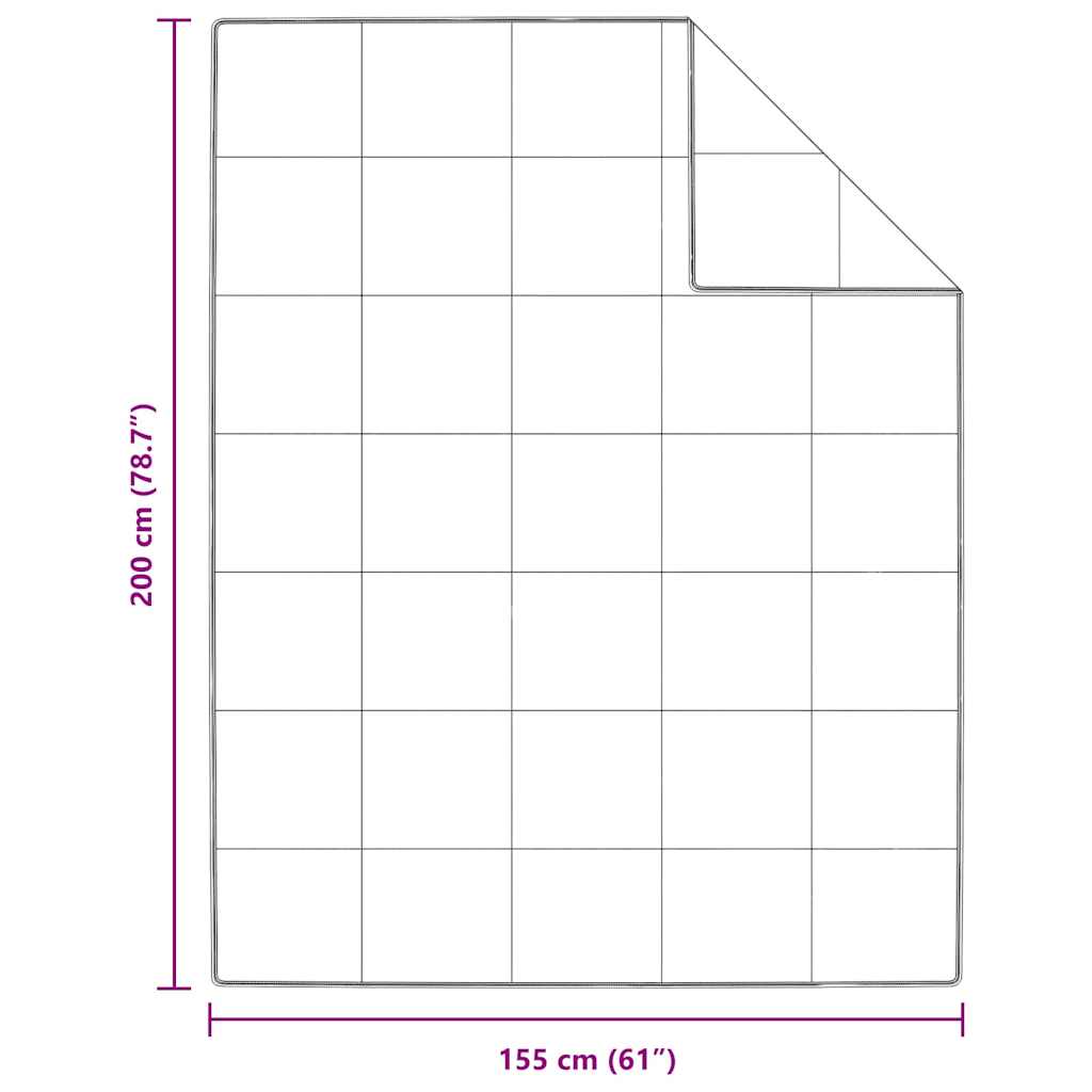 vidaXL Winterbettdecke Weiß 155 x 200 cm Feder