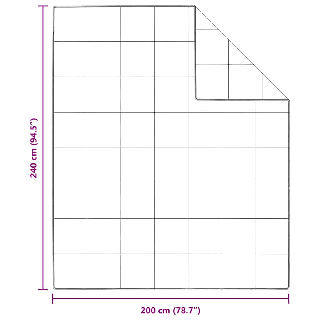 vidaXL Winterbettdecke Weiß 240 x 200 cm Feder