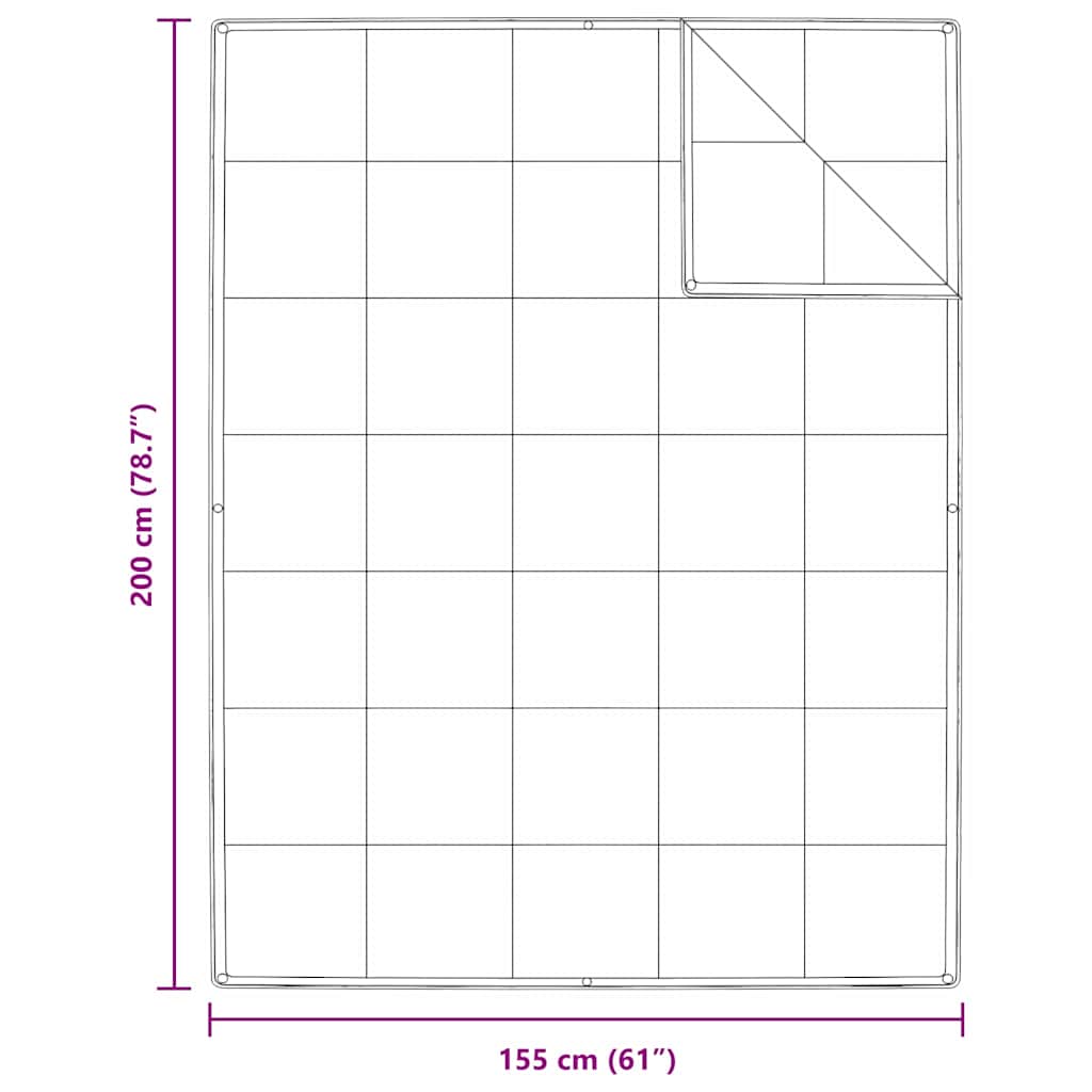 vidaXL 2-in-1 Bettdecke Weiß 155 x 200 cm Feder