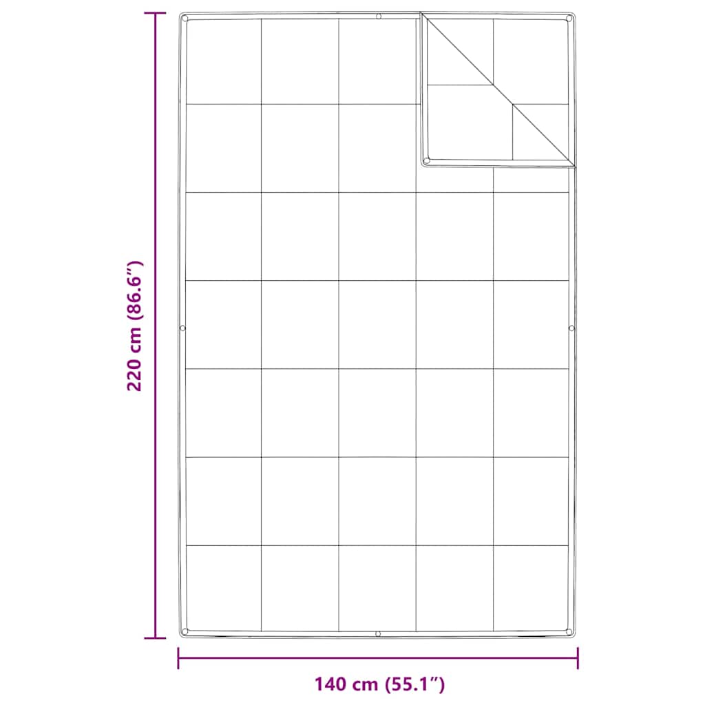 vidaXL 2-in-1 Bettdecke Weiß 140 x 220 cm Feder