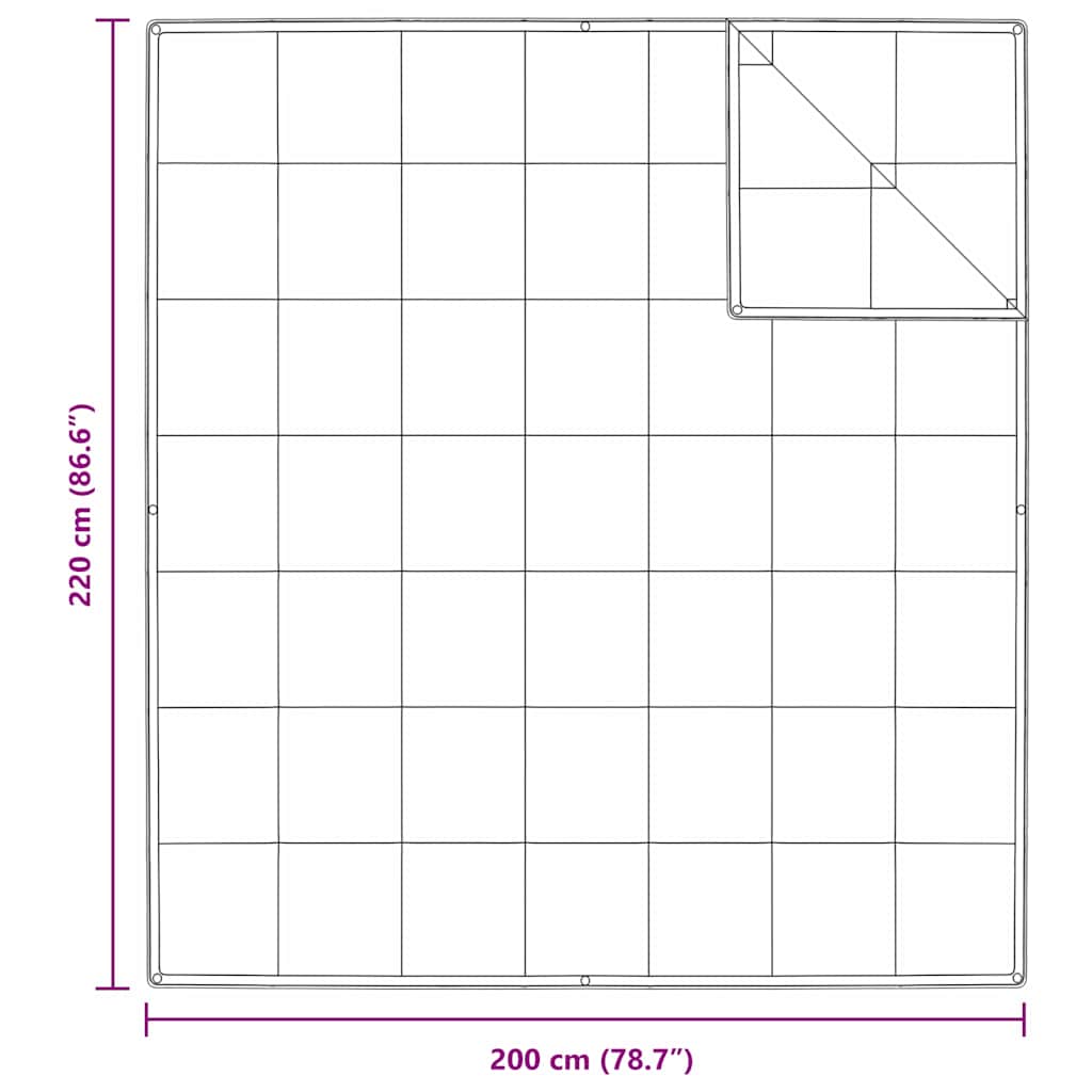 vidaXL 2-in-1 Bettdecke Weiß 200 x 220 cm Feder