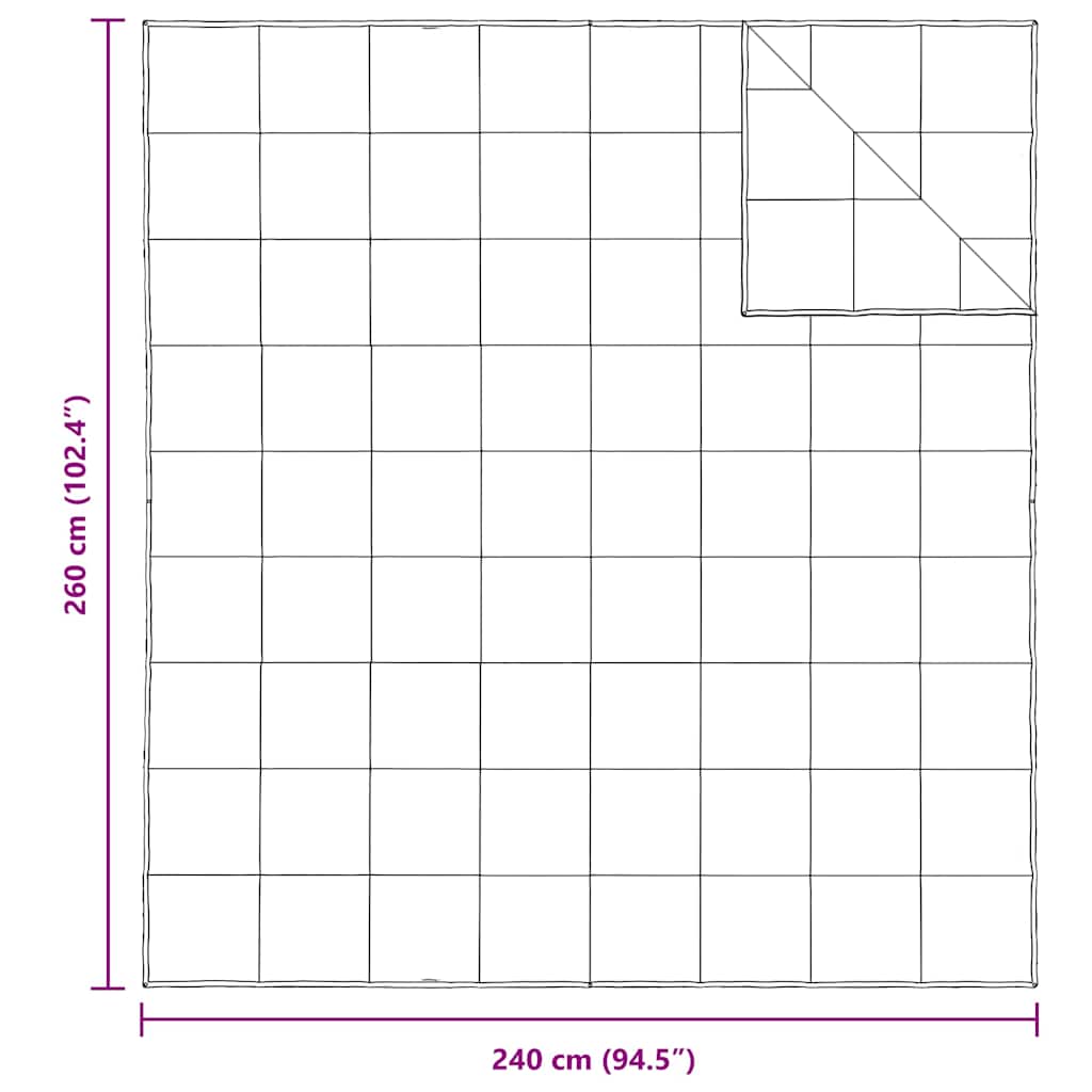 vidaXL 2-in-1 Bettdecke Weiß 240 x 260 cm Feder