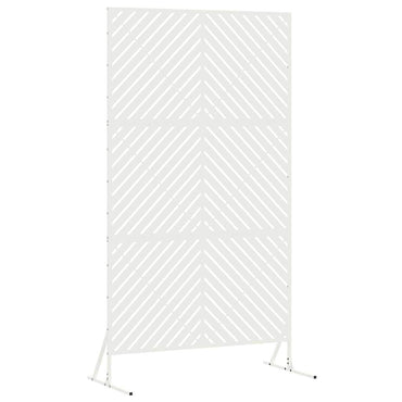 vidaXL Sichtschutz Weiß 100 x 50 x 180 cm Stahl