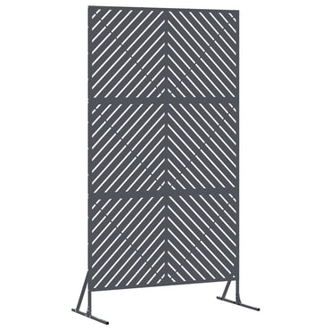 vidaXL Sichtschutz Anthrazit 100 x 50 x 180 cm Stahl