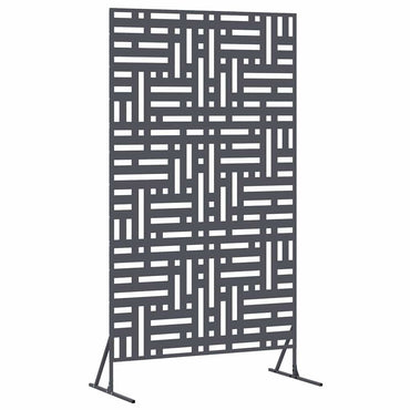 vidaXL Sichtschutz Anthrazit 100 x 50 x 180 cm Stahl