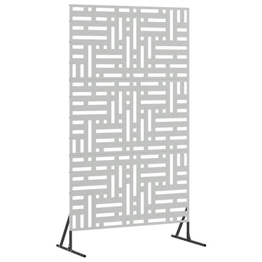 vidaXL Sichtschutz Grau 100 x 50 x 180 cm Stahl
