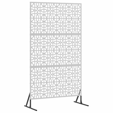 vidaXL Sichtschutz Grau 100 x 50 x 180 cm Stahl